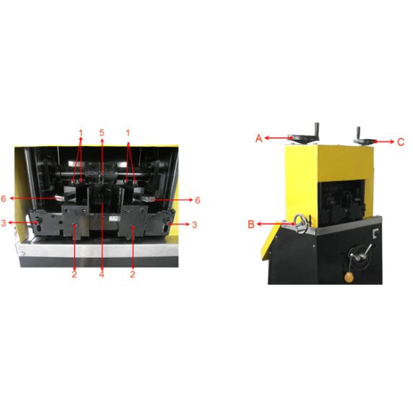 2 pedazos del cuchillo del cable de la máquina de desmontaje para el diverso cable