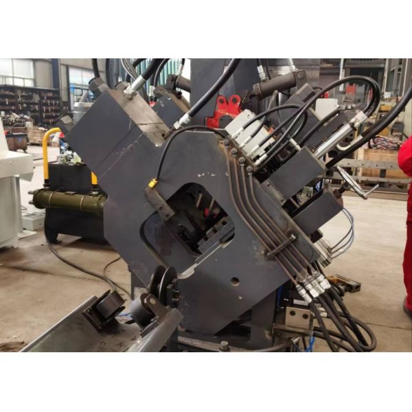Electrical Power Infrastructure CNC Angle Steel Punching Line Steel Structure Fabrication