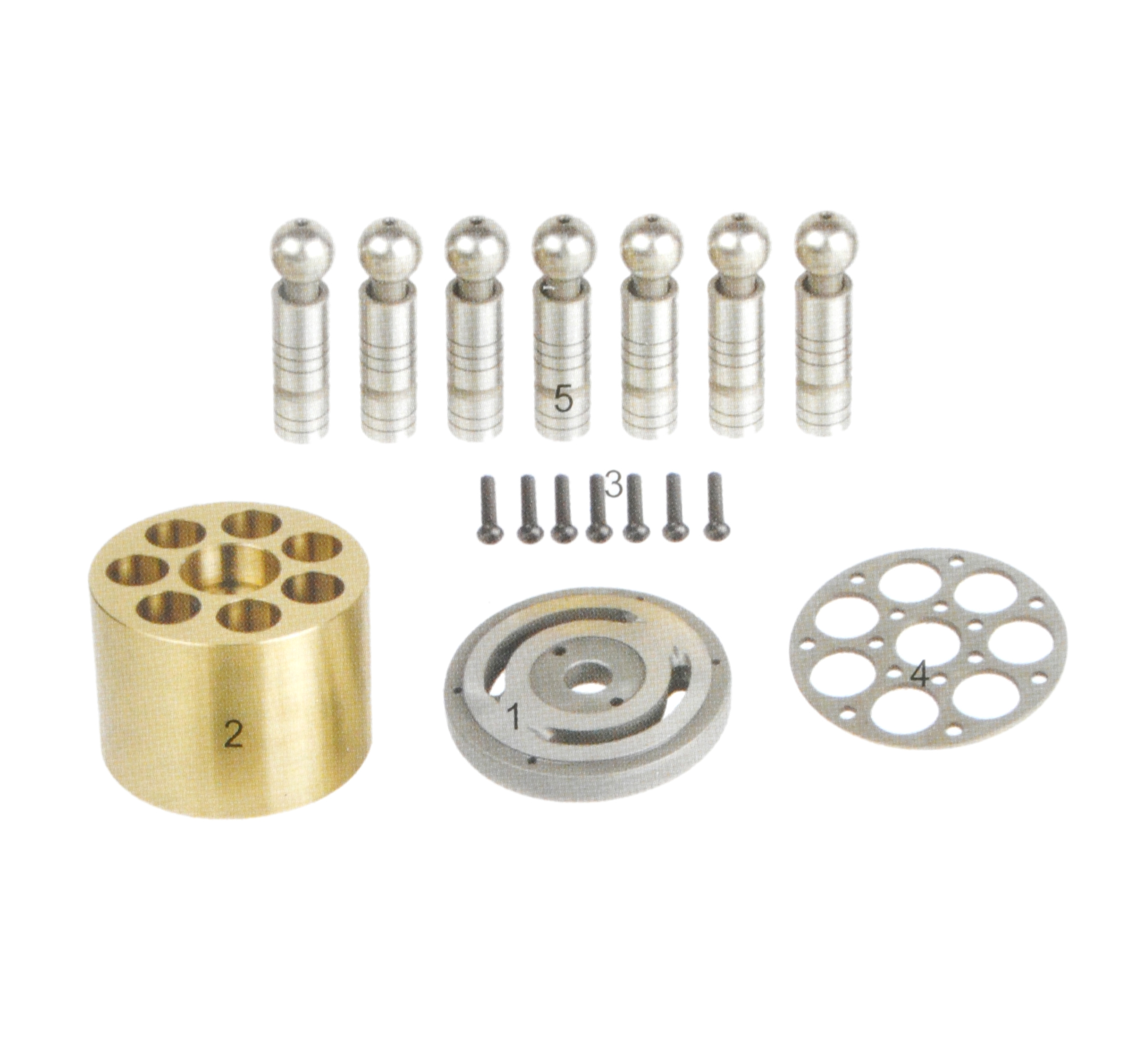 KCQZ Excavator Hydraulic Spare Parts , Excavator Repair Kits PSV2-55 SH100-1 SH120-1