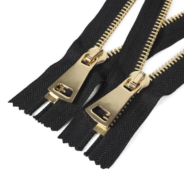 #5  Original Open-End Metal Zipper In Black  Auto-Lock
