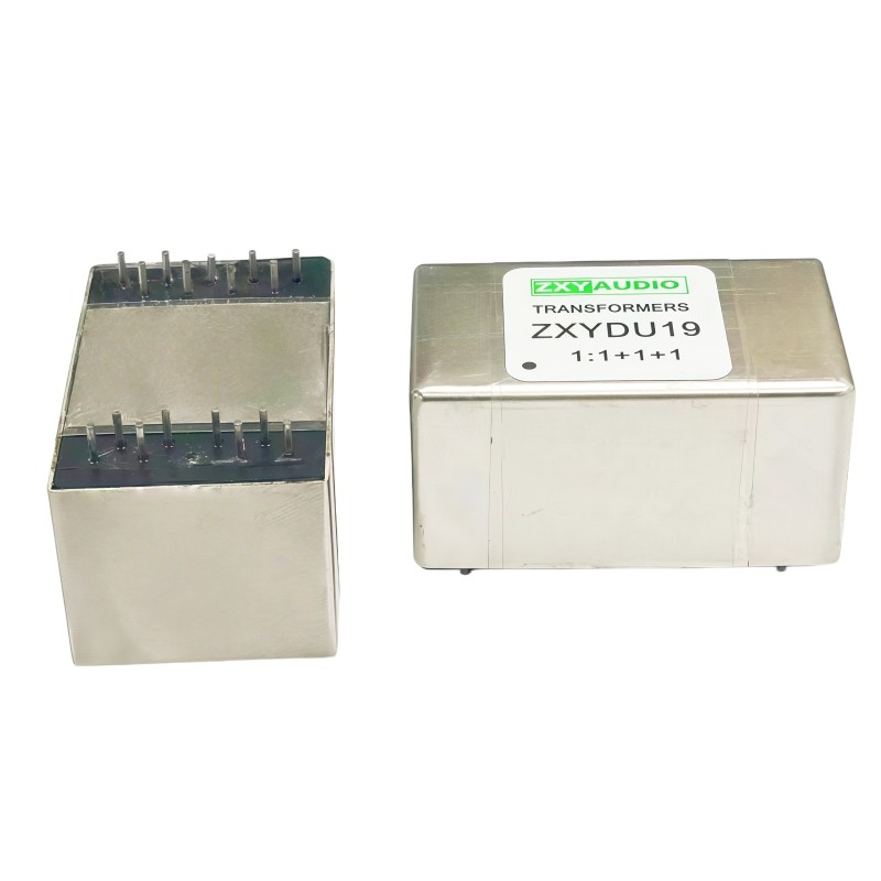 ZXYDU19 1+1:1+1 Permalloy Audio Transformer with High-Permeability Core and Durable Construction
