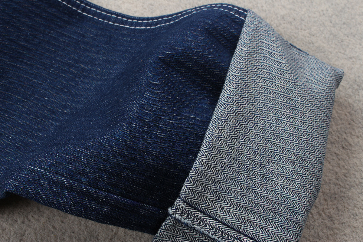 Ткань джинсовой ткани Twill 10,7 унций шевронная с пряжей OA