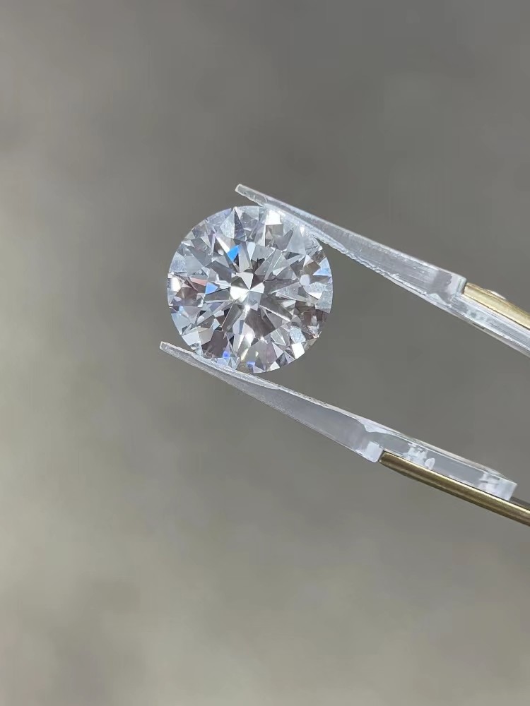 Большой размер 4ct Лабораторный синтетический бриллиант белый круглый бриллиантовый рез IGI сертифицированный
