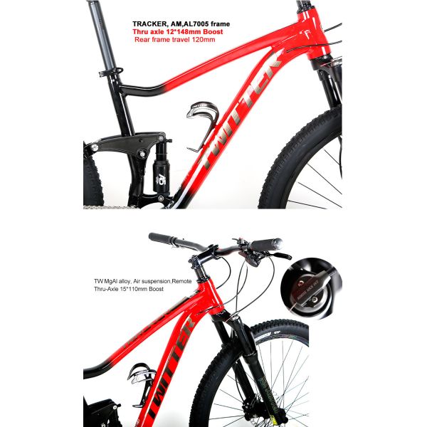 Тарельчатый тормоз 29er горного велосипеда 27,5 подвеса алюминиевого сплава полный гидравлический