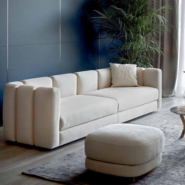 Luxury Velvet Modular Sofa Living Room Leather Italian Sofa Set Minimalist Simple Leaving Room Furniture Sofa
