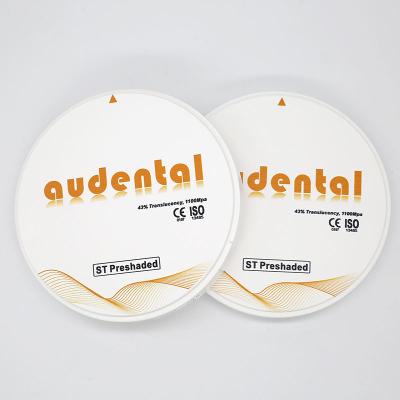 Bloco de zircônio dentário não radioativo em embalagem em caixa colorida