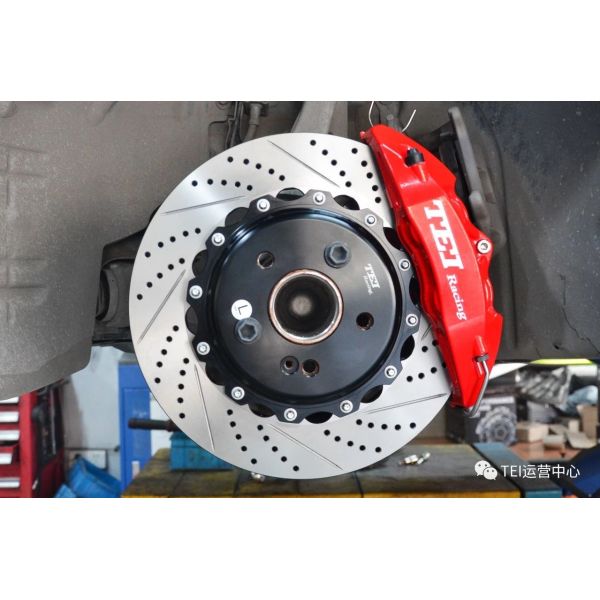 C Class W205 Mercedes Big Brake Kit 17 Inch Car Rim Front 4 Piston Brake Kit Auto Brake System