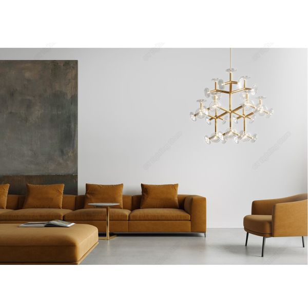 Modern Designer sputnik chandelier Living Room Home Bedroom Home Preciosa Fractal Chandelier(WH-MI-340)