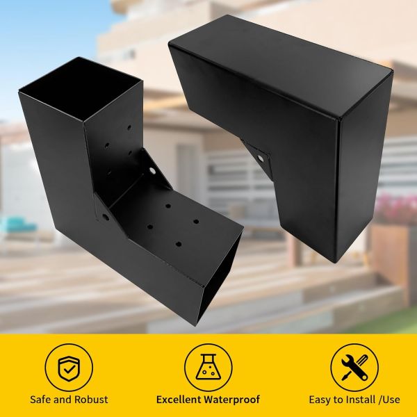 DIY 90° Right Corner Brackets for Gazebos Patios Porchs Log Cabins 4
