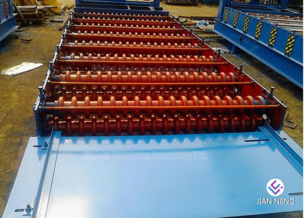 Roof Tile Machine Glazed Tile Metal Roofing Machine / Metal Roll Forming Machine