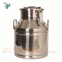 o leite de aço inoxidável de 5,25 galões 20L pode, recipiente lockable do leite para a exploração agrícola, bcuekt do leite da leiteria