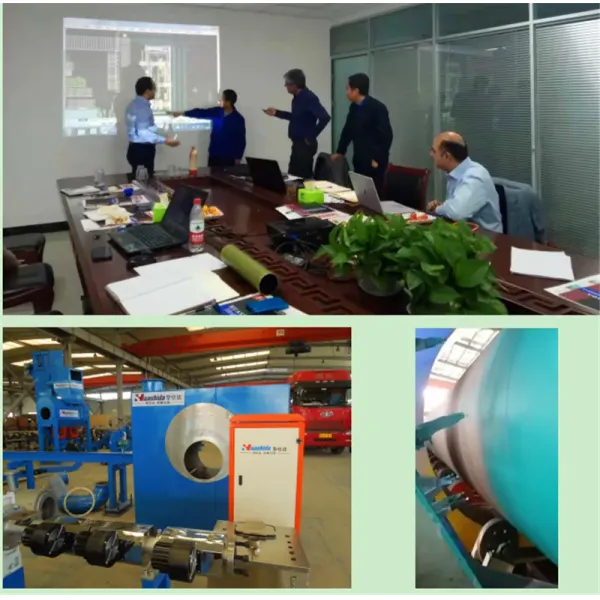 3LPE Coating Pipe Production Line with Pipe dia. 57-3400mm Blasting >2.5A and PE Thickness 2-3mm for Anti-Corrosion