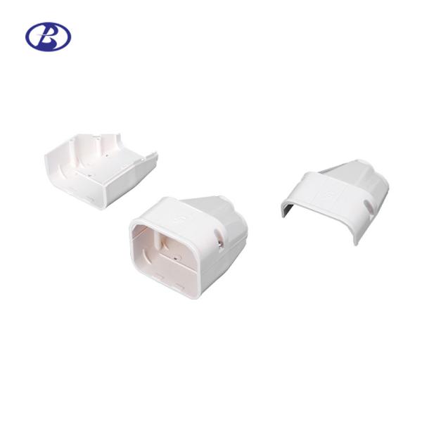 80mm Decorative Duct Kits Split Air Conditioner Pipe Cover Fitting PVC End Cover