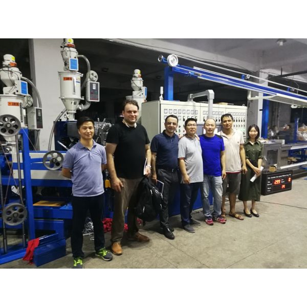 70 + 50 + 50 Jacket Sheat Extrusion Line , India Wire Making Machine For Power Cable