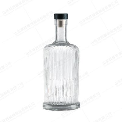 Custom Shape Round Spirit 100 Ml 200 Ml 375 Ml 500 Ml 750 Ml 1 Liter Gin Glass Bottle