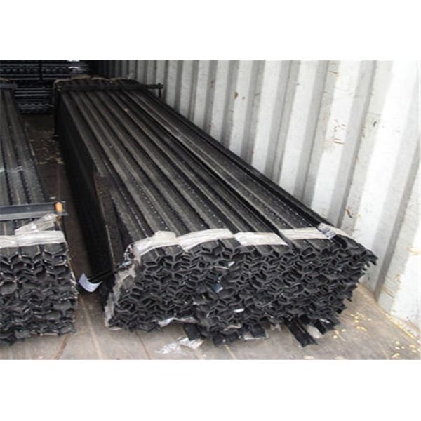 piquetes da estrela do piquete 1.46kg/M Black Painted Fence da estrela do metal de 2.3m