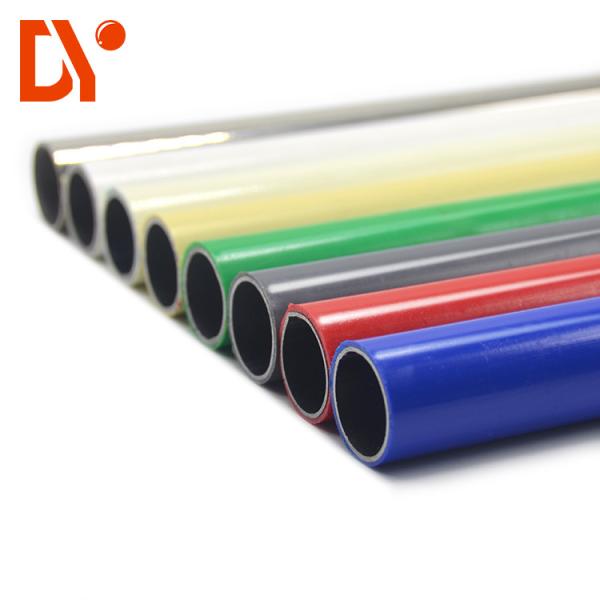 Forma redonda de superfície lustrosa do multi tubo de aço revestido plástico da cor para a decoração