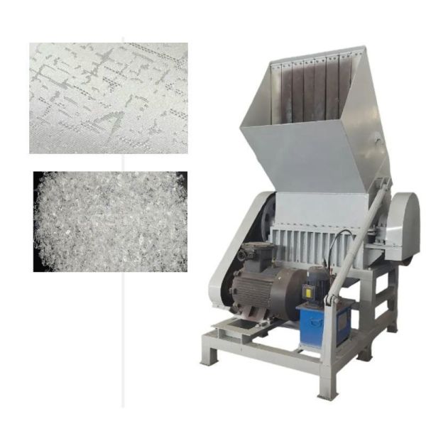 Tangential Feed Low Noise High Recycling Mixed Material Old Wall Cloth Plastic Crusher