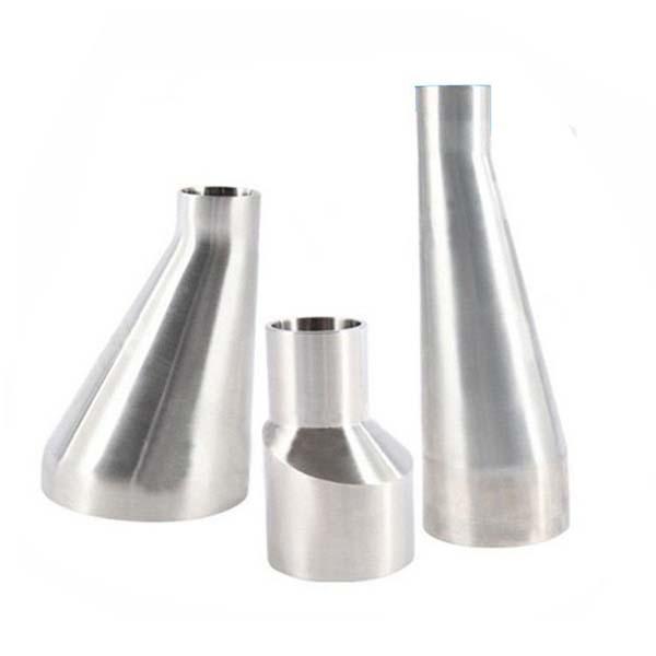 Stainless Steel Eccentric Reducer Pipe Fitting Stain Finishing  ISO9001 Certificate