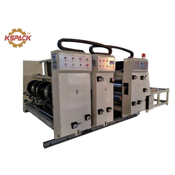 Цепное питаясь 1800mm Flexo печатая автомат для резки плашки Slotter Multi цвета