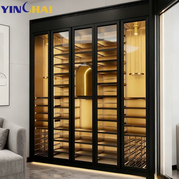 Customize Refrigerated End High Hanging Wine Enthusiast Storage