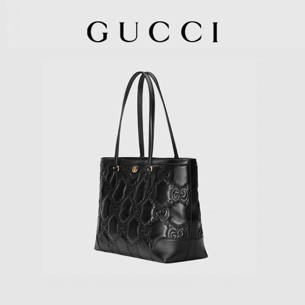 Le GG de Matelassé Chevron a stigmatisé le sac d'épaule a piqué Tote Bag en cuir