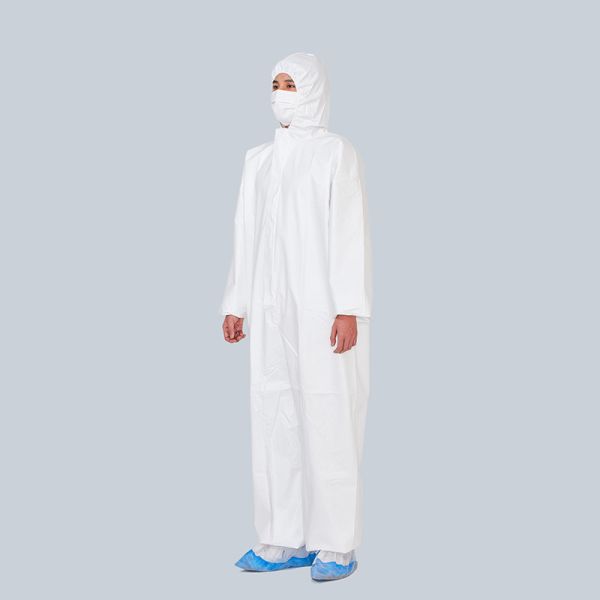 Breathable Medical Protective Clothing 60g Microporous Suit Chemical Resistant