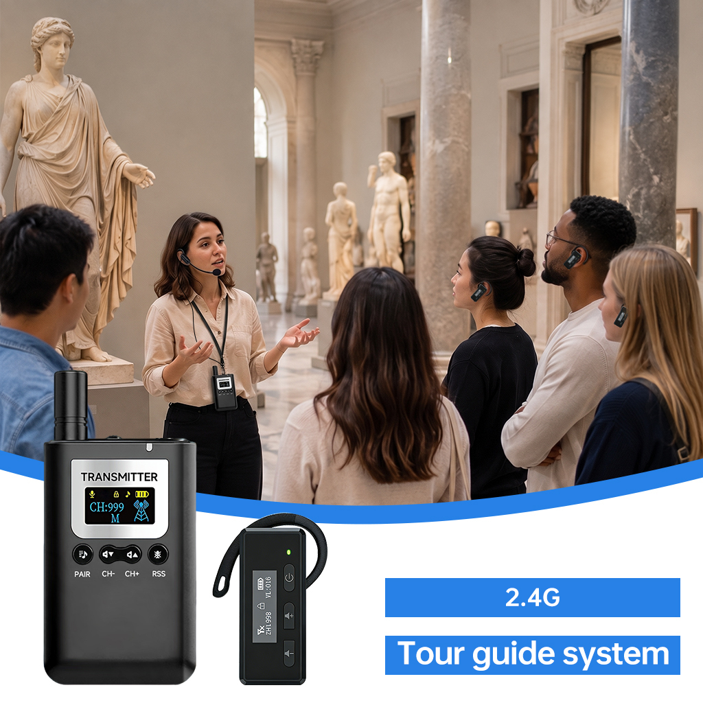 999-Channel Auto-Pairing Tour Guide System for Museums