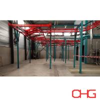 Sistema de transporte aéreo de energía y libre para recubrimiento de piezas de acero Línea de producción Guía de servicio postventa Equipo de instalación