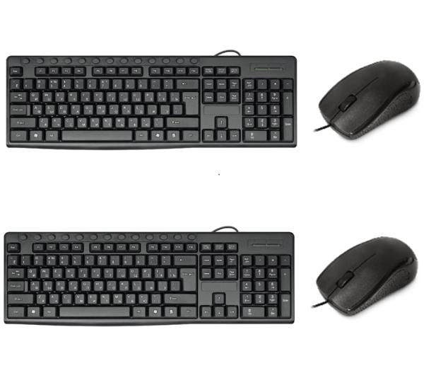 Wired Waterproof Multimedia Keyboard & Mouse Set 104-Key+13 Hotkeys / 1200 DPI HIPS Customizable