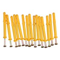 ancla plástica PE de la extensión de la pared amarilla de 8*40m m