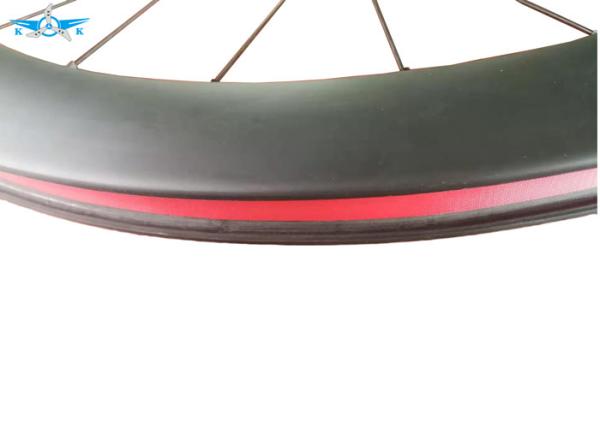 Carbon Fiber Road Bicycle Wheels Rim RT 700C Super Light Tubeless / Tubular Customized