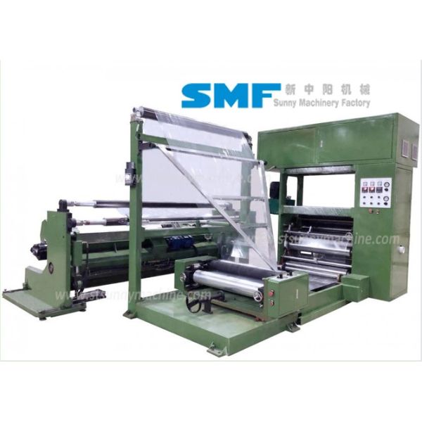 480V AC Triangle PP Plastic Film Rewinding Equipment PLC Control