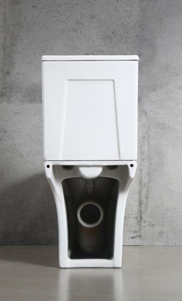 Chaozhou Popular Ceramic Two PIece Toilets Rimless Flushing White Color WC