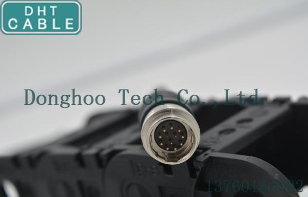 Coaxial 12 Pin Male to Female Coupled Hirose Cable Assemblies for Analog Cameras