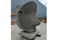 ODM Matt Finish Stainless Steel Metal font face à la sculpture pour la décoration de jardin