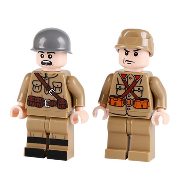 WW2 military British USA German soldier mini figure building block compatible with legoinglys