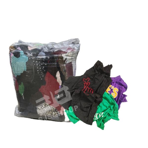 100% recycled Wiping Cloth Used Cotton Textile Waste Cotton Wiping Rags 10kg Bag Wiping Rags tshirt rags
