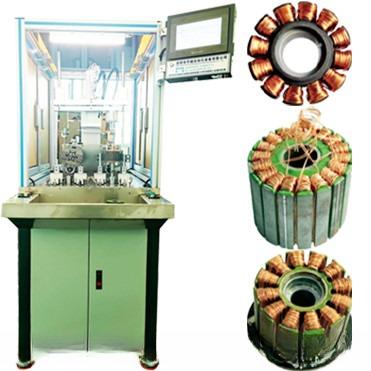 2 Stations Motor Engine Winding Machine Customized for Micro Motor Cutting Wire Method