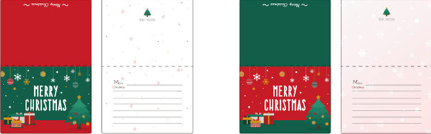 Красочные поздравительные открытки фольги Chrismas изготовленные на заказ со стикером конверта