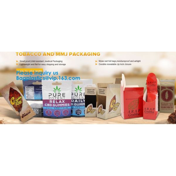 Zipper Stand Up Pouch Bags, Medicine STORAGE, Moisture Proof,  Smell Proof, Flower, Herb, Tobacco, Coffee