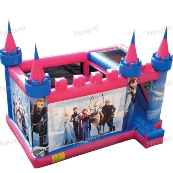 2024 Fashion Unisex Castle Bounce House with Inflatable Cinderella Design and 10x10 Size