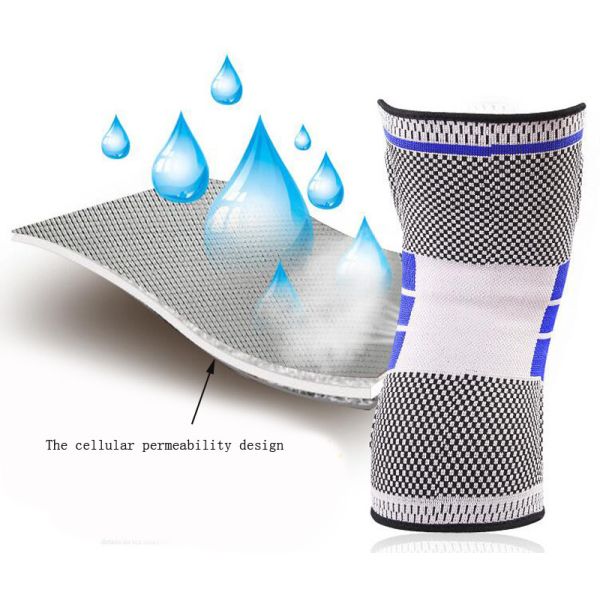 DFR357 Professional Silicone Knee Sleeve for Running Compression Sleeve Knee Support Brace