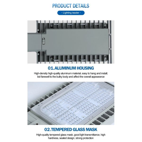 El poder más elevado al aire libre 90w 150w 240w 300w de las luces de calle de la prenda impermeable LED fácil instala