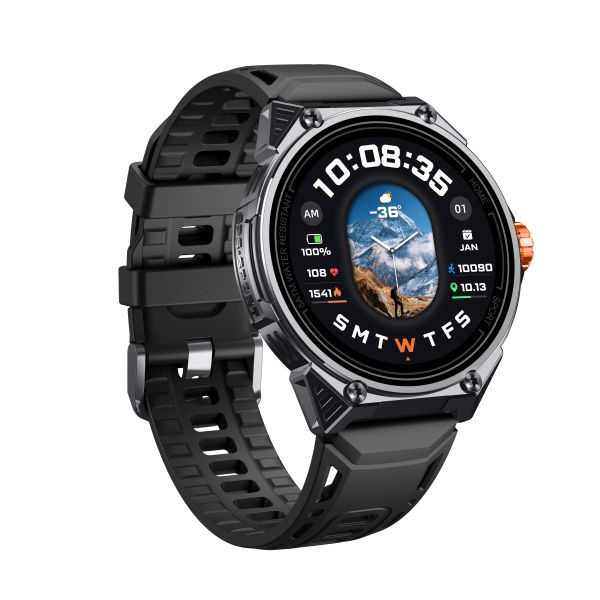  KW348 GPS Sport Smartwatch with AMOLED Display 5ATM Waterproof