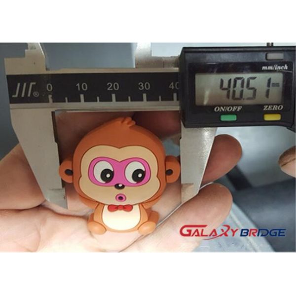 Animal Monkey Rubber Knobs  Childrens Bedroom Drawer Knobs Soft Plastic Dresser Handles