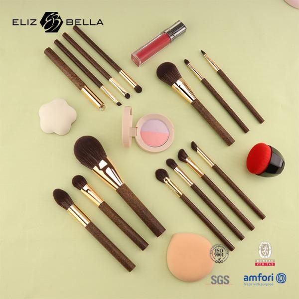 Conjunto de pinceles de maquillaje de viaje personalizables para aplicación profesional de maquillaje