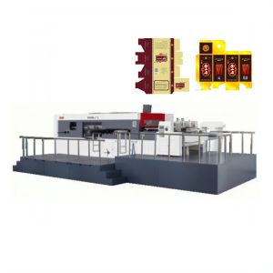 Corrugated Board Package Box Die Cutting And Stripping Machine Lead Edge Feeding Wine Gift Box