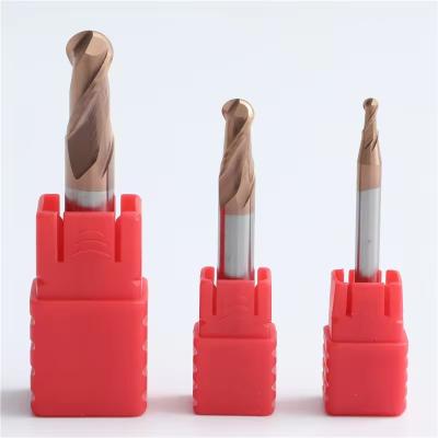 HRC 55 Coated Carbide Ball Nose End Mill Round Tungsten Steel Milling Cutter for High Speed CNC Router & Lathe Machines