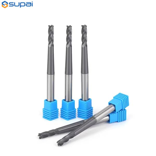 CNC TiAN revestido Carbide Fin Mill para processamento personalizado de aço inoxidável e liga de cobre